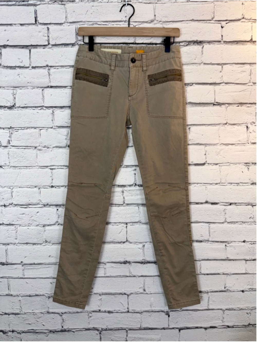 Women's Pilcro and the Letterpress Pants Cropped Utility Tan Pants size 2